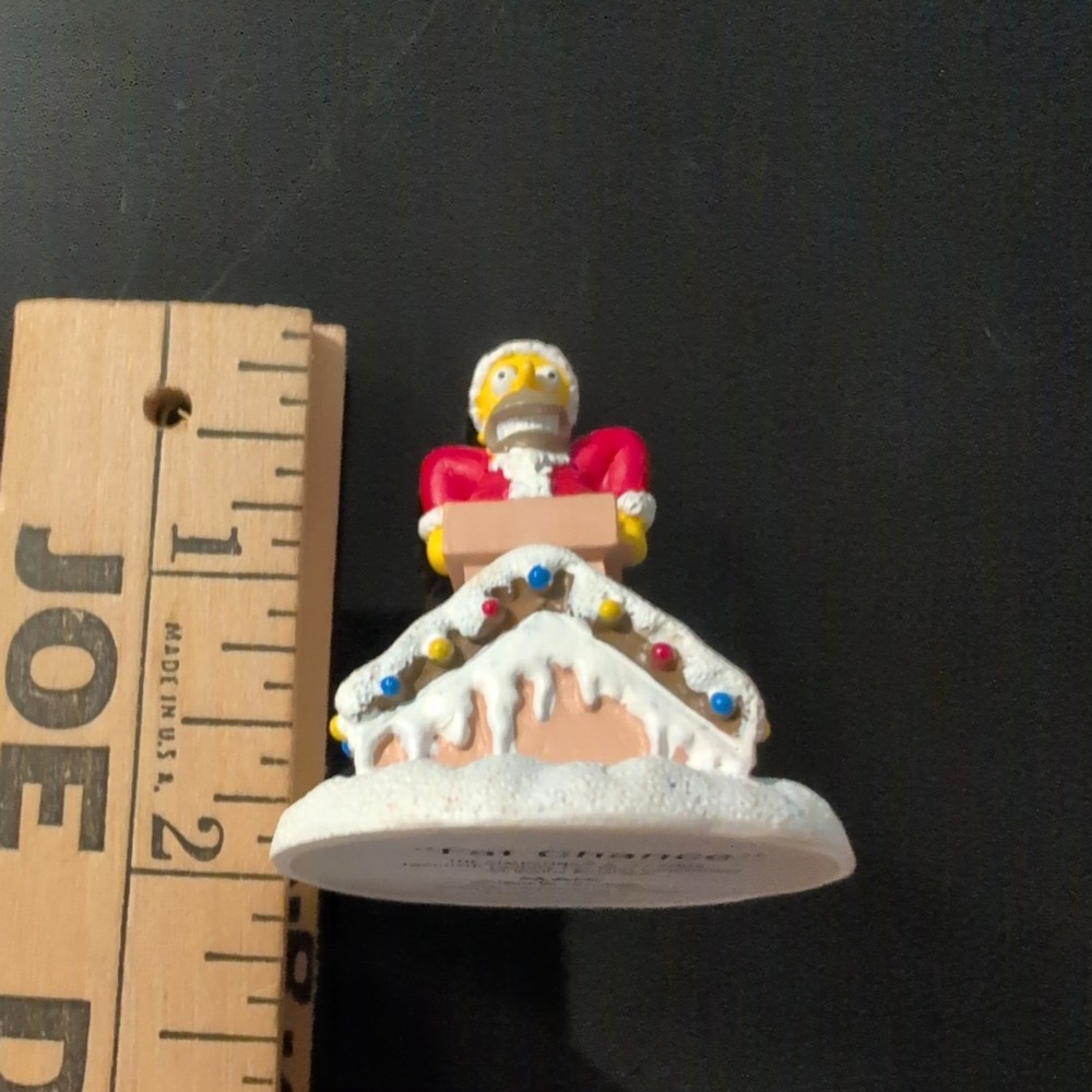Hawthorne Village Simpsons Fat Chance Homer Santa Figurine 2005 - Picture 4 of 5